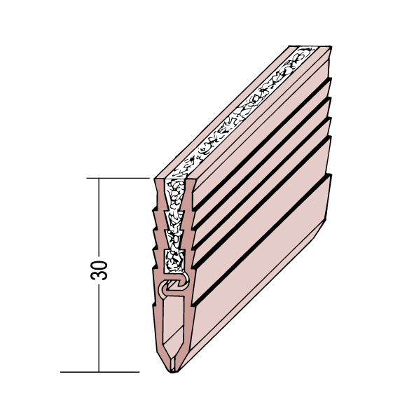 Lažni spojni profil estrih/beton PVC