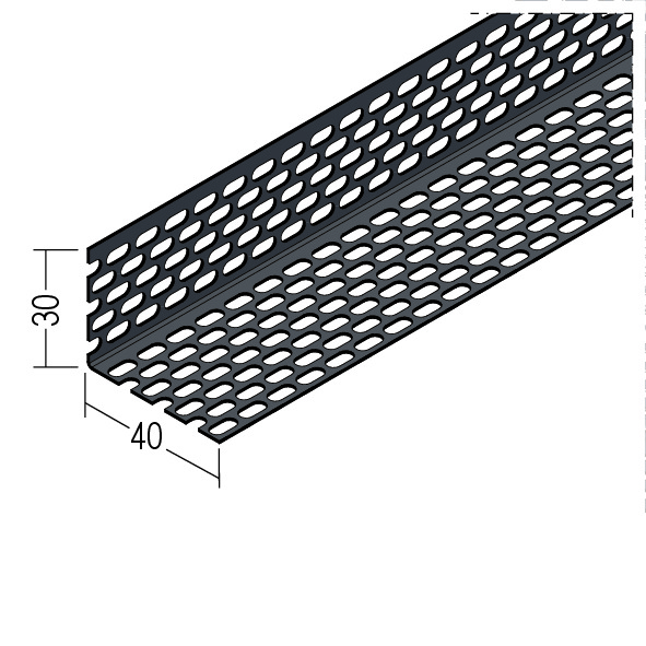 Ventilatierand met ovale perforatie aan beide zijden